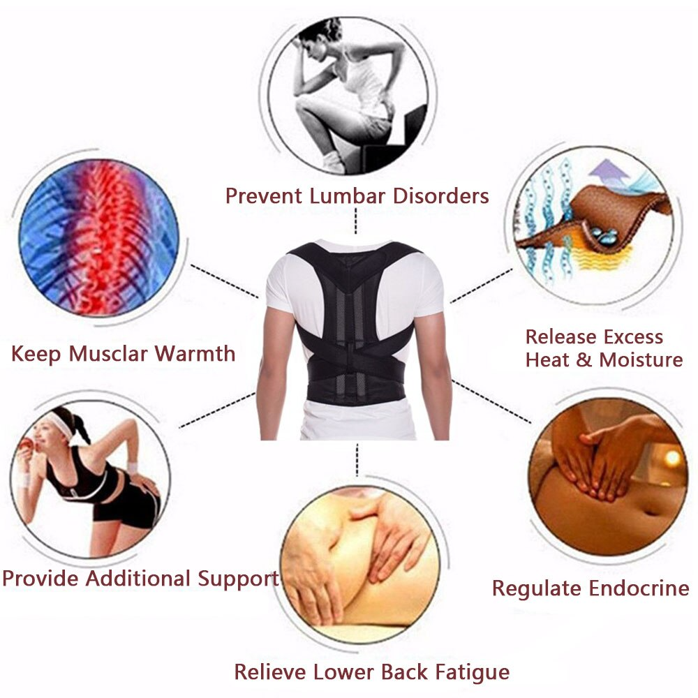 Adjustable Posture Corrector Low Back Support