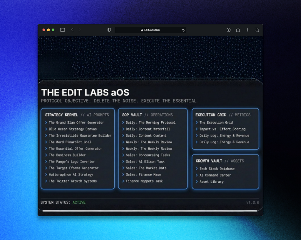 The Edit aOS for Founders
