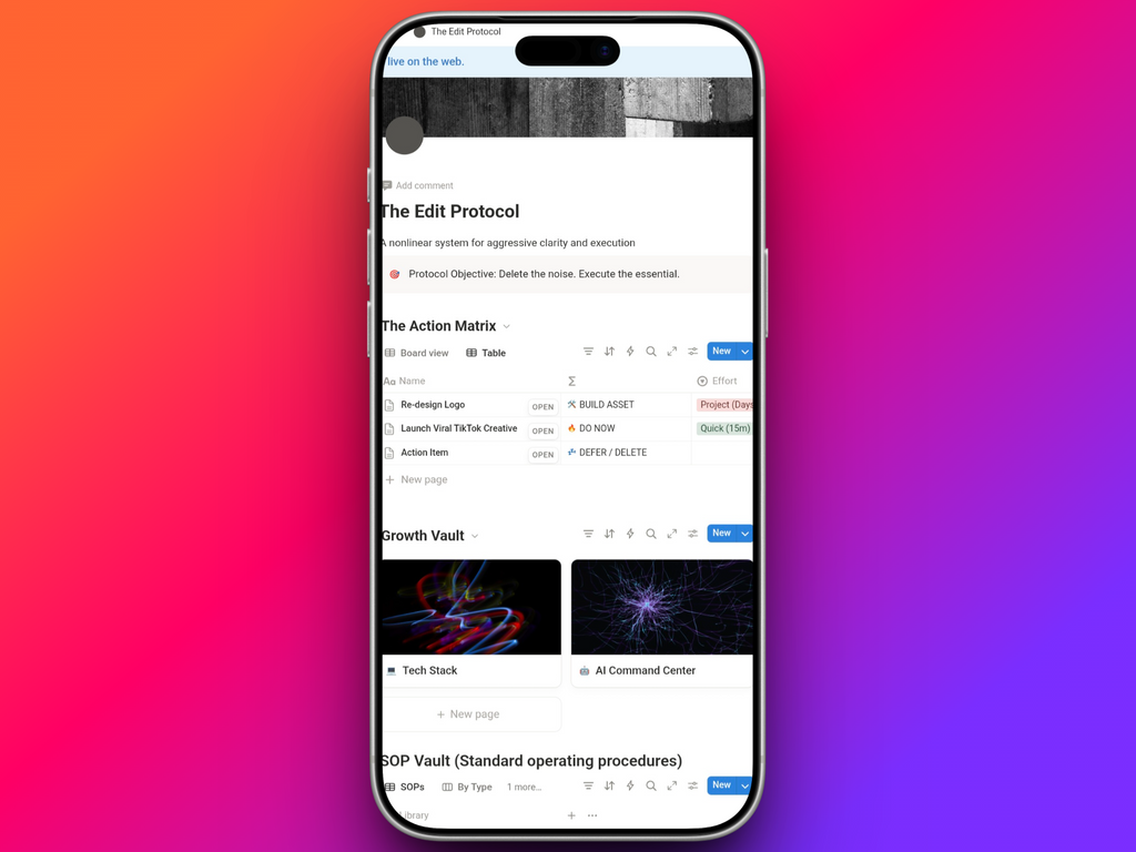 The Edit aOS for Founders