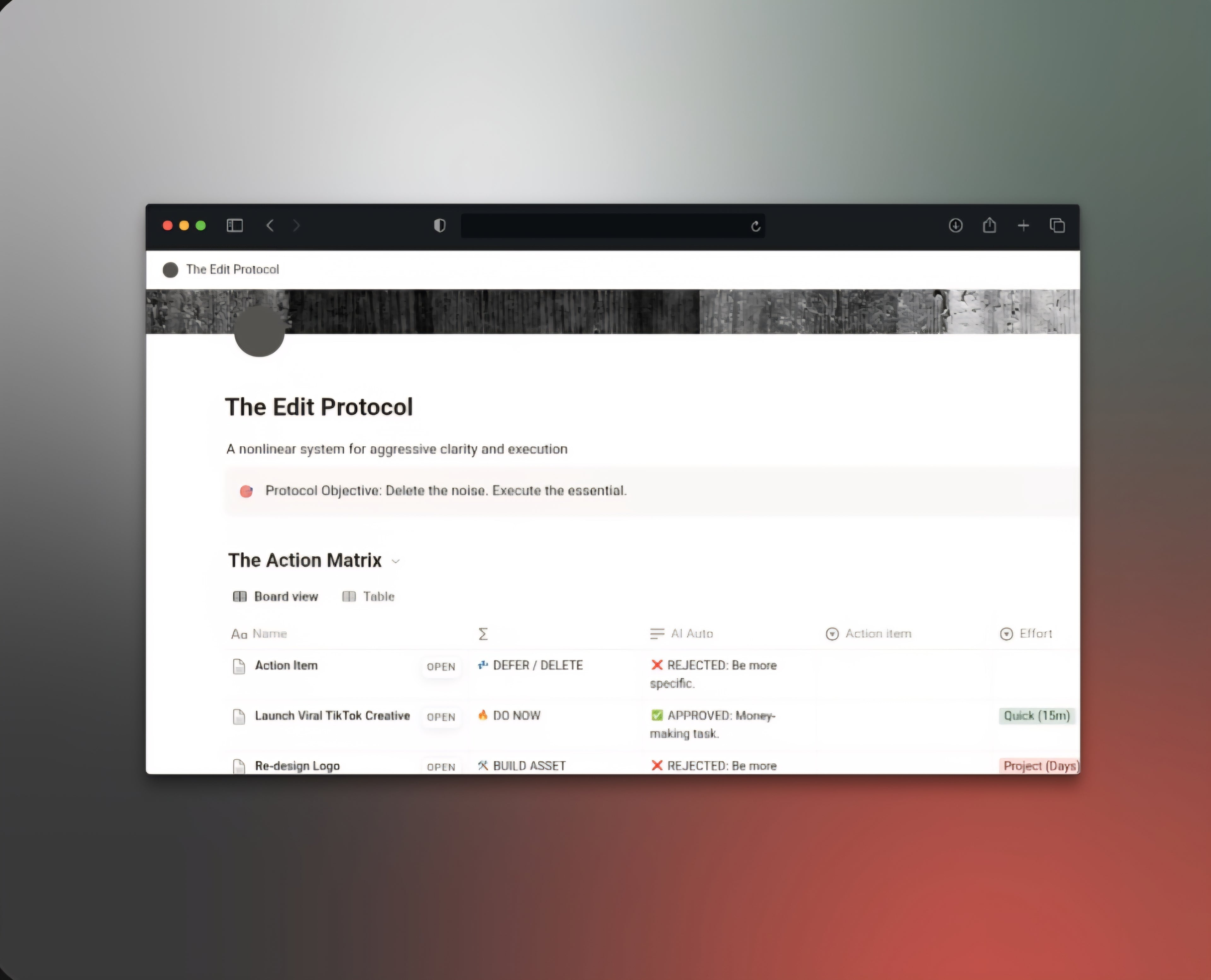 The Edit aOS for Founders